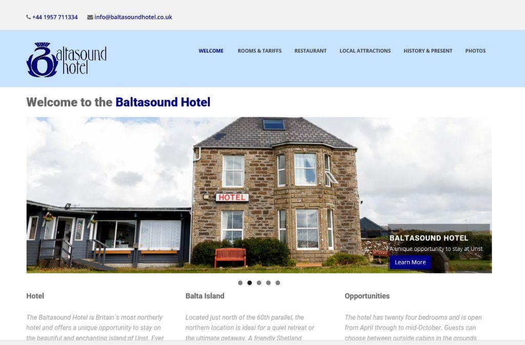 Baltasound Hotel at Unst - Shetland